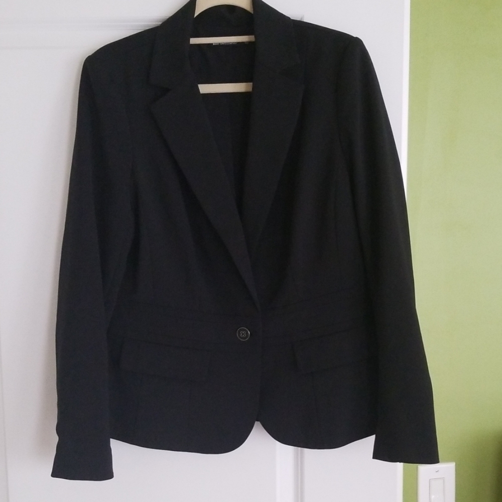 NY & Co 7th Avenue jacket Size 12 Tall (12T) black